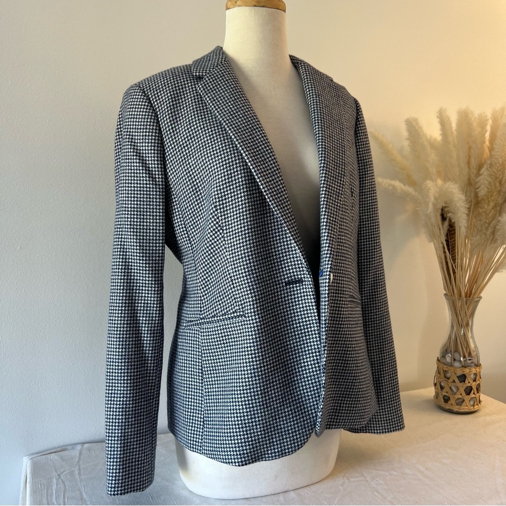 NWT J.Crew Blue and White Campbell Blazer - Picture 4 of 11